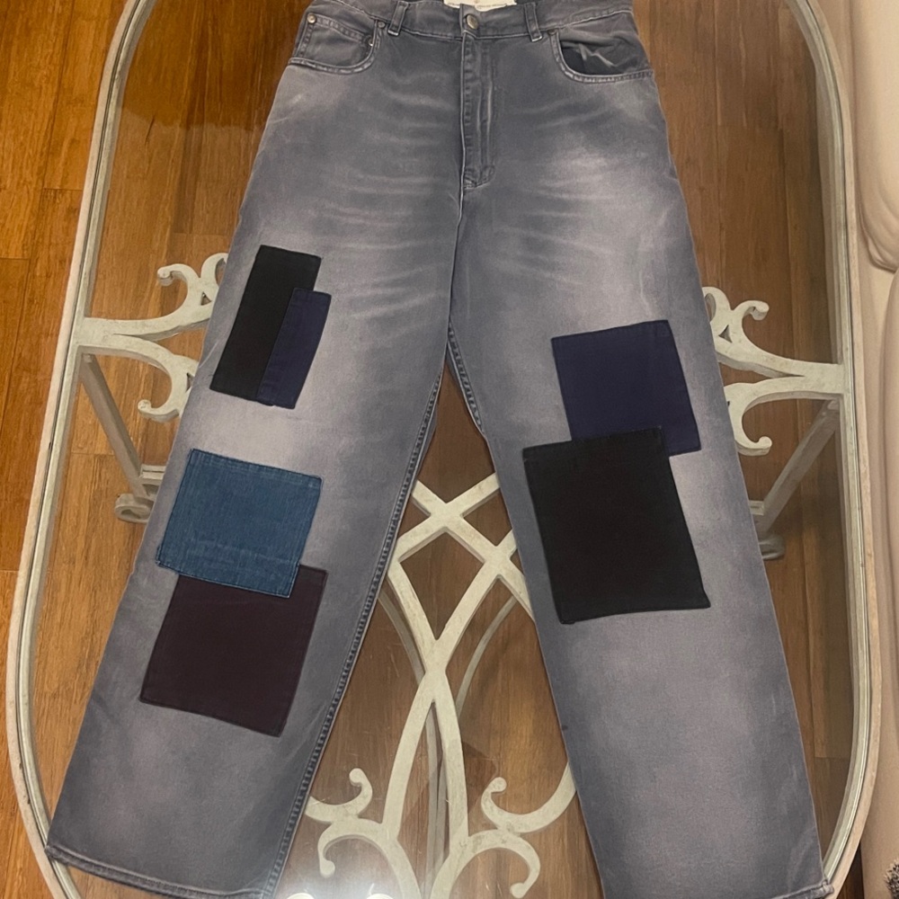 Golden Goose High-Rise Jeans — Faded Gray Wash
